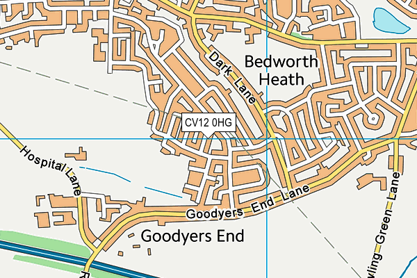 Map of BEDWORTH TAXIS LTD at district scale