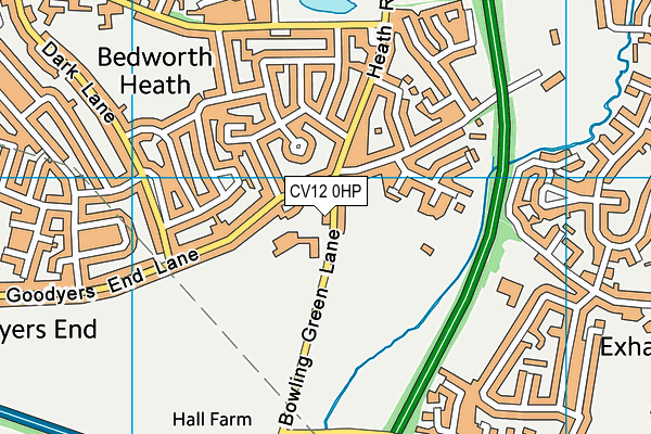 Goodyers End Primary School map (CV12 0HP) - OS VectorMap District (Ordnance Survey)