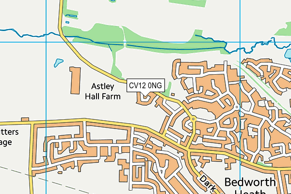 CV12 0NG map - OS VectorMap District (Ordnance Survey)