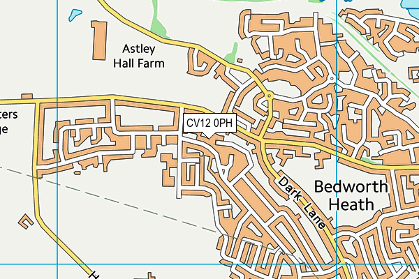 CV12 0PH map - OS VectorMap District (Ordnance Survey)