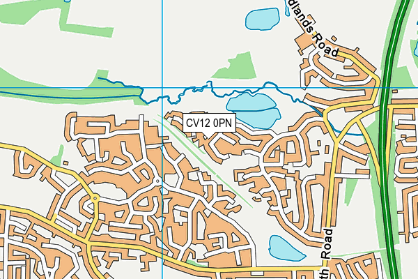 CV12 0PN map - OS VectorMap District (Ordnance Survey)