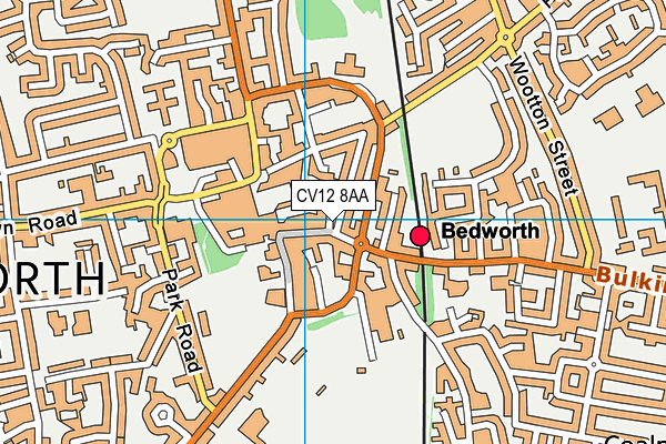 CV12 8AA map - OS VectorMap District (Ordnance Survey)