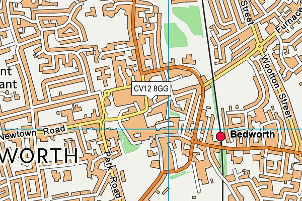 CV12 8GG map - OS VectorMap District (Ordnance Survey)