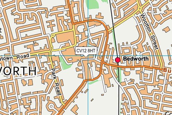 CV12 8HT map - OS VectorMap District (Ordnance Survey)