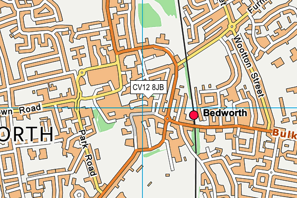 CV12 8JB map - OS VectorMap District (Ordnance Survey)