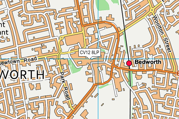 CV12 8LP map - OS VectorMap District (Ordnance Survey)
