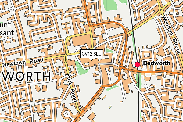 CV12 8LU map - OS VectorMap District (Ordnance Survey)