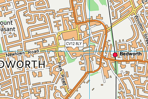 CV12 8LY map - OS VectorMap District (Ordnance Survey)