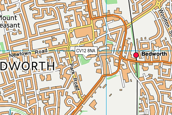 CV12 8NA map - OS VectorMap District (Ordnance Survey)