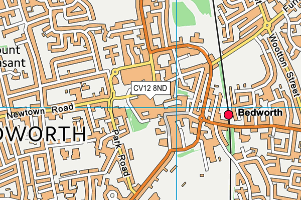 CV12 8ND map - OS VectorMap District (Ordnance Survey)
