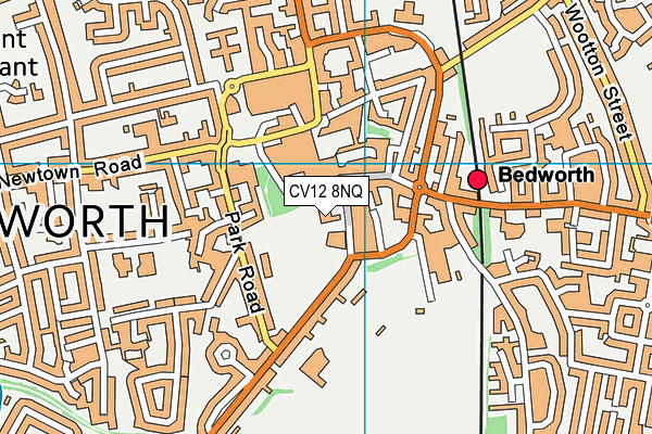 CV12 8NQ map - OS VectorMap District (Ordnance Survey)