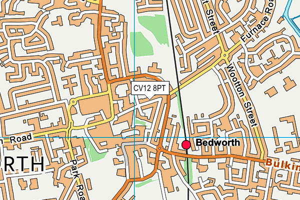 CV12 8PT map - OS VectorMap District (Ordnance Survey)