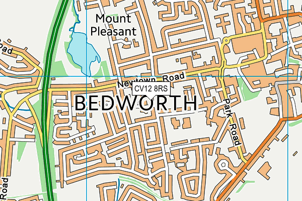 CV12 8RS map - OS VectorMap District (Ordnance Survey)