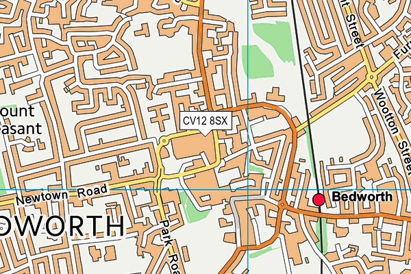 CV12 8SX map - OS VectorMap District (Ordnance Survey)