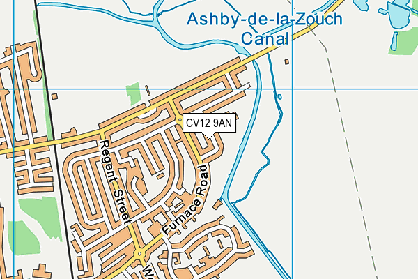CV12 9AN map - OS VectorMap District (Ordnance Survey)