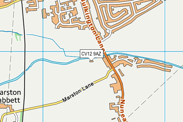 CV12 9AZ map - OS VectorMap District (Ordnance Survey)