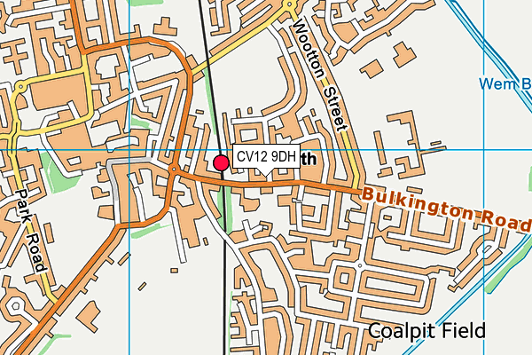 CV12 9DH map - OS VectorMap District (Ordnance Survey)