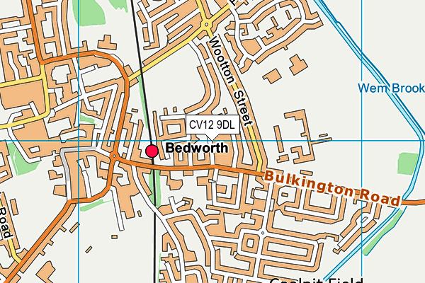 CV12 9DL map - OS VectorMap District (Ordnance Survey)