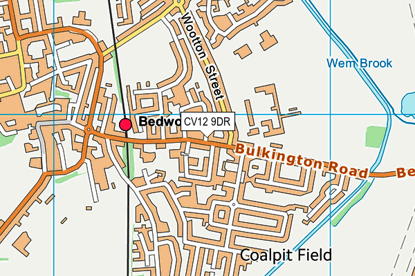 CV12 9DR map - OS VectorMap District (Ordnance Survey)