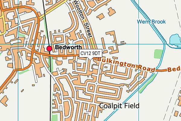 CV12 9DT map - OS VectorMap District (Ordnance Survey)