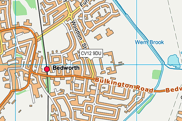 CV12 9DU map - OS VectorMap District (Ordnance Survey)