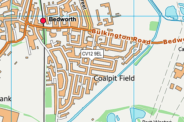 CV12 9EL map - OS VectorMap District (Ordnance Survey)