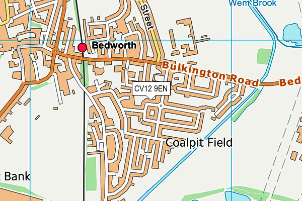 CV12 9EN map - OS VectorMap District (Ordnance Survey)