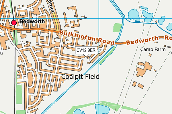 CV12 9ER map - OS VectorMap District (Ordnance Survey)