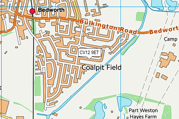 CV12 9ET map - OS VectorMap District (Ordnance Survey)