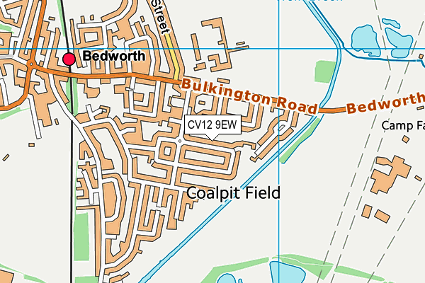 CV12 9EW map - OS VectorMap District (Ordnance Survey)
