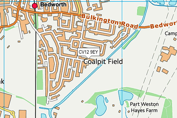 CV12 9EY map - OS VectorMap District (Ordnance Survey)