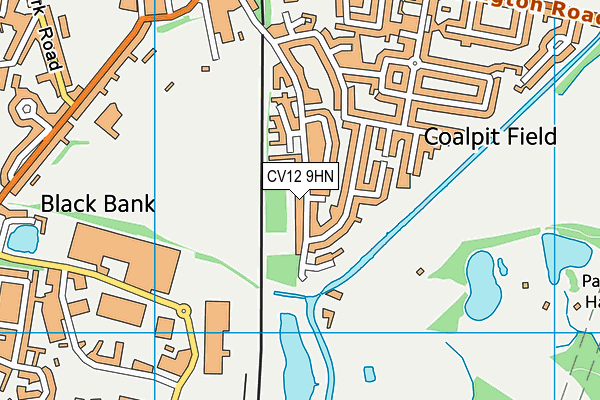 CV12 9HN map - OS VectorMap District (Ordnance Survey)