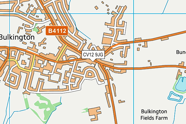 CV12 9JG map - OS VectorMap District (Ordnance Survey)