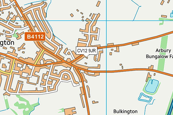 CV12 9JR map - OS VectorMap District (Ordnance Survey)