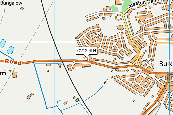 CV12 9LH map - OS VectorMap District (Ordnance Survey)