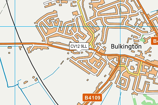 CV12 9LL map - OS VectorMap District (Ordnance Survey)