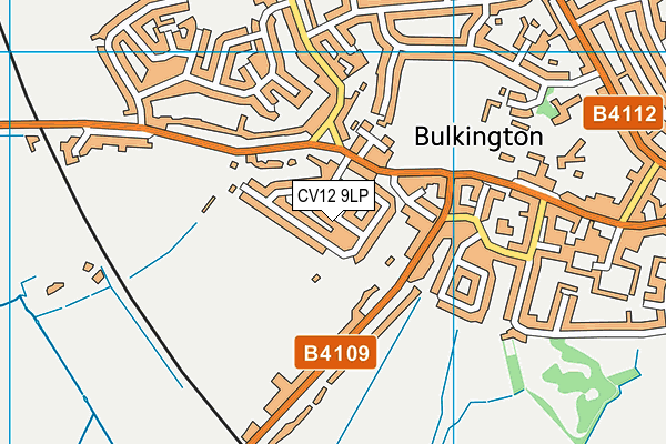 CV12 9LP map - OS VectorMap District (Ordnance Survey)