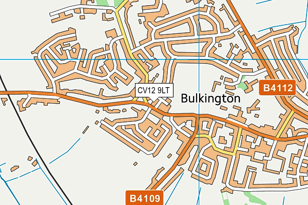 CV12 9LT map - OS VectorMap District (Ordnance Survey)