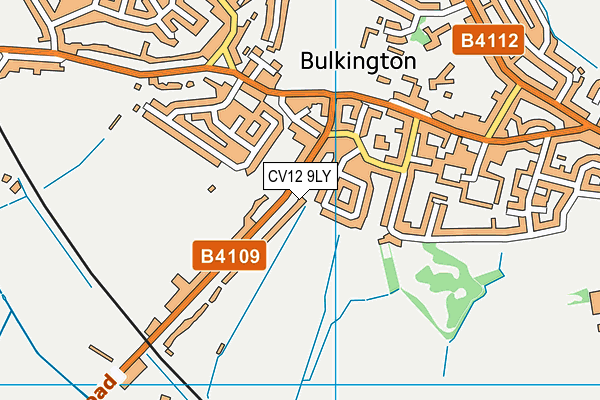 CV12 9LY map - OS VectorMap District (Ordnance Survey)
