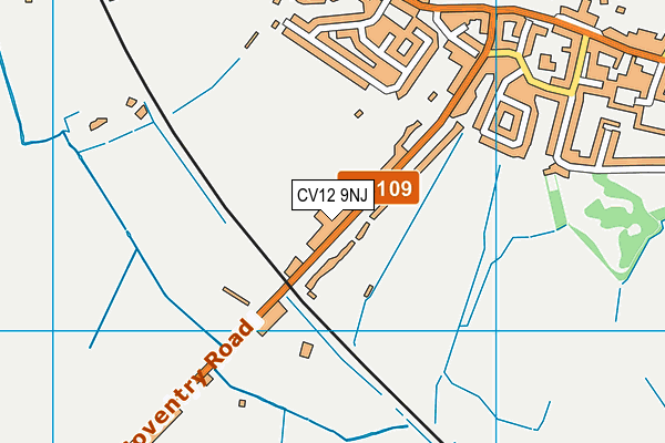 CV12 9NJ map - OS VectorMap District (Ordnance Survey)