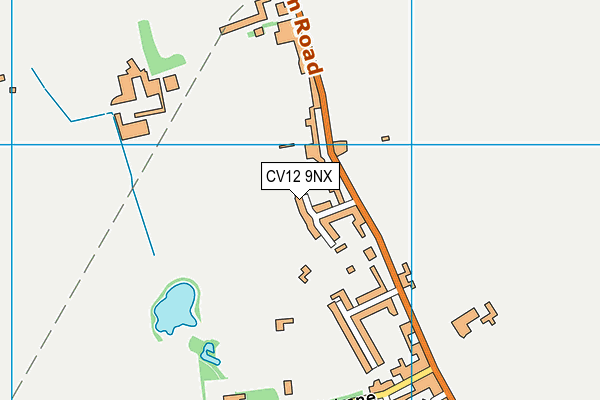 CV12 9NX map - OS VectorMap District (Ordnance Survey)