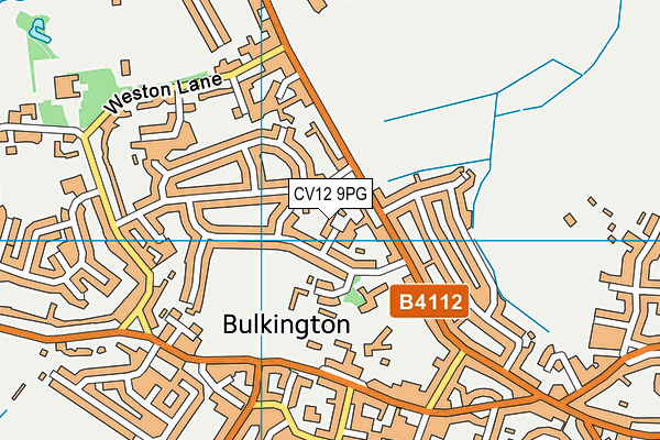 CV12 9PG map - OS VectorMap District (Ordnance Survey)