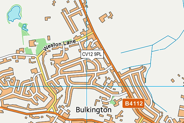 CV12 9PL map - OS VectorMap District (Ordnance Survey)