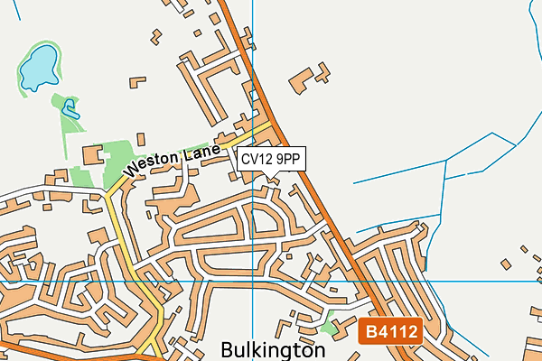 CV12 9PP map - OS VectorMap District (Ordnance Survey)