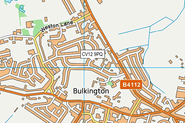 CV12 9PQ map - OS VectorMap District (Ordnance Survey)