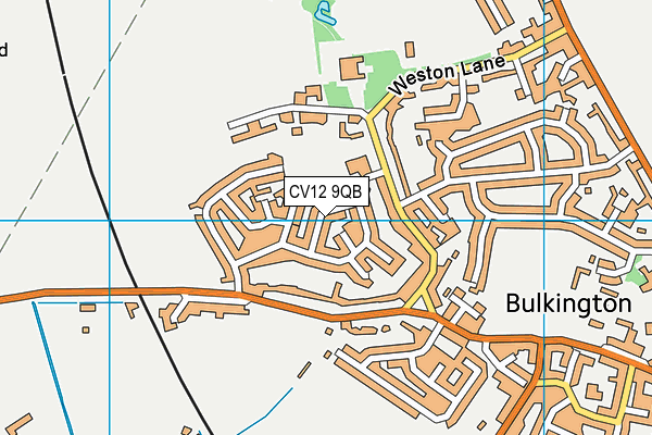 CV12 9QB map - OS VectorMap District (Ordnance Survey)
