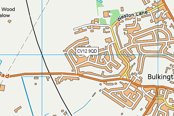 CV12 9QD map - OS VectorMap District (Ordnance Survey)