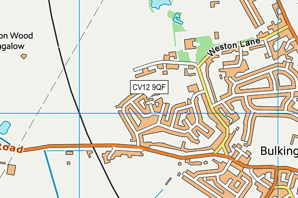 CV12 9QF map - OS VectorMap District (Ordnance Survey)