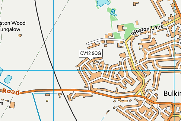 CV12 9QG map - OS VectorMap District (Ordnance Survey)