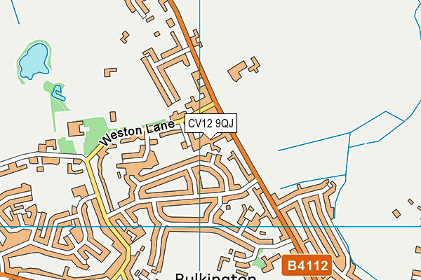 CV12 9QJ map - OS VectorMap District (Ordnance Survey)
